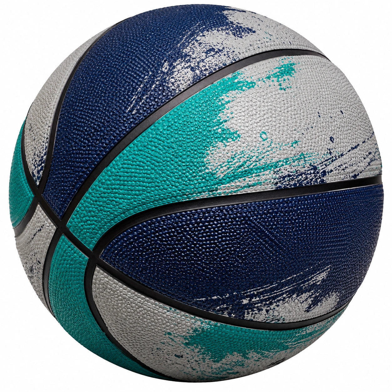 Ballon de Basket Extérieur Bleu/Gris/Vert
