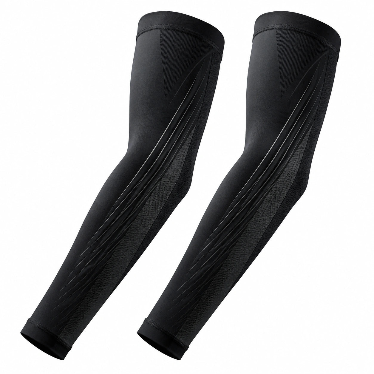 Paire de Manchettes de Compression Anti-UV Respirantes Grises