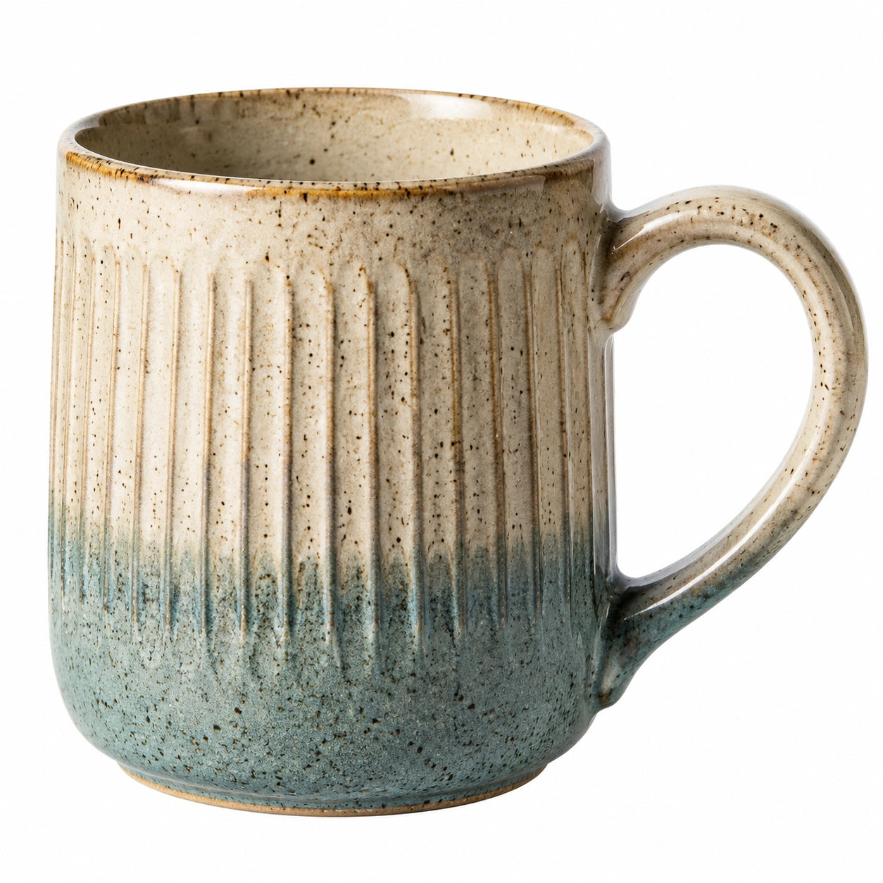 Mug en céramique 350ml émaillé vert