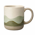 Tasse en céramique striée vert clair