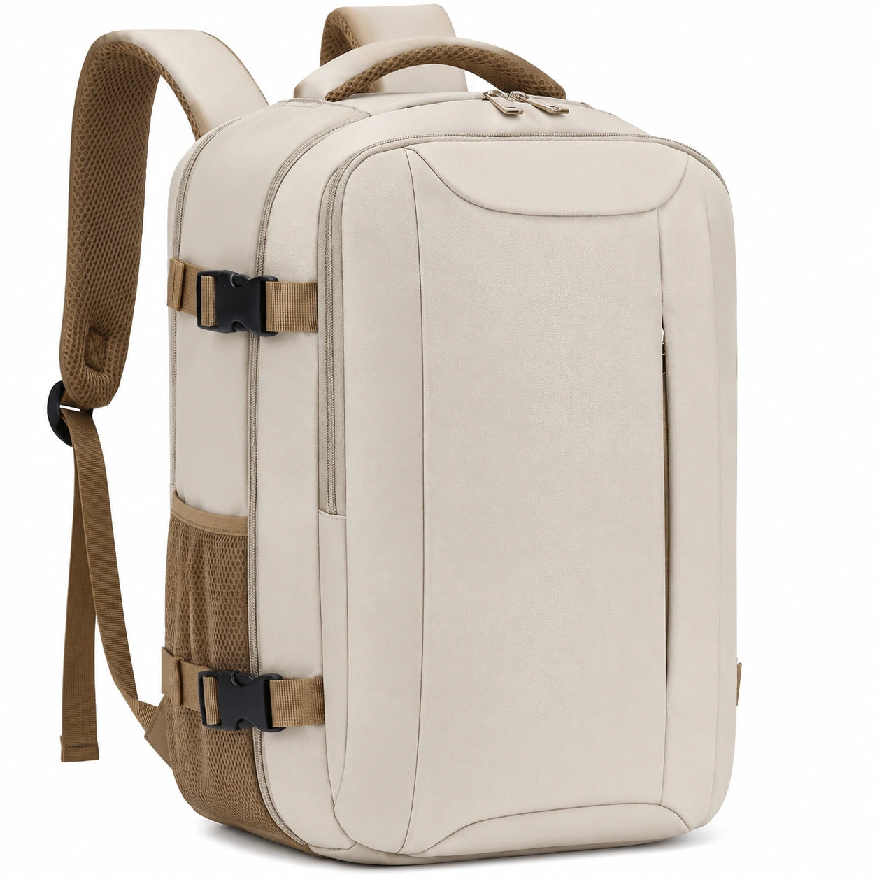 Sac à dos imperméable pour ordinateur 15 pouces Beige/Gris