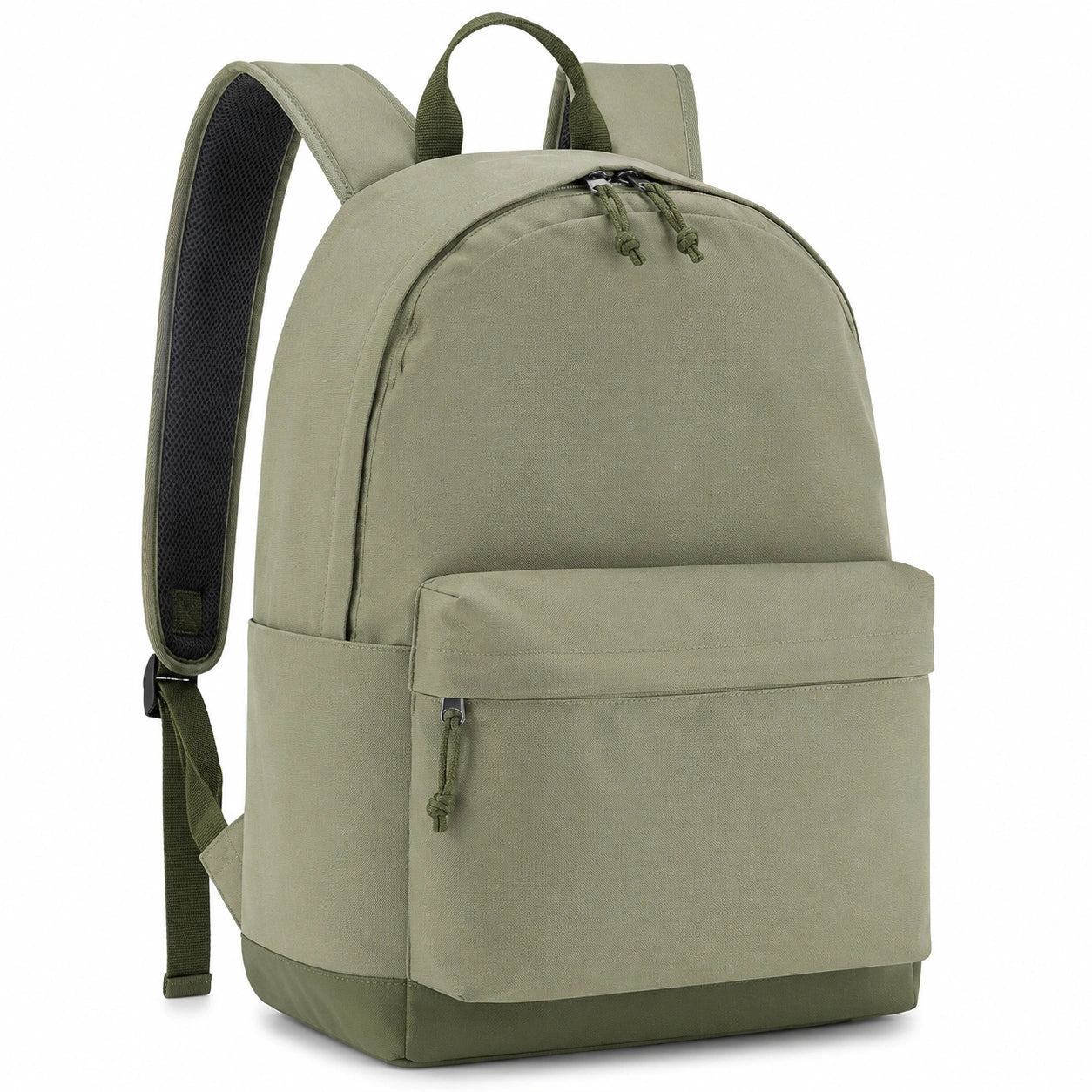 Sac à dos beige avec détails marron - 20L