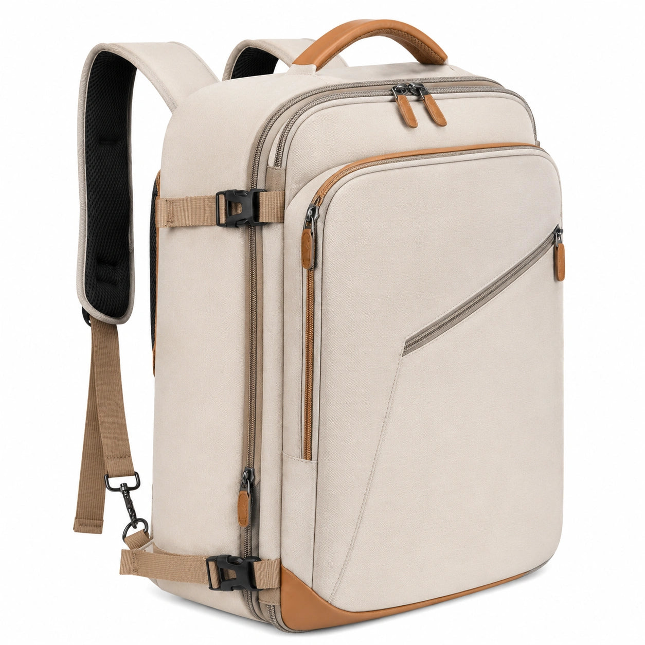 Sac à dos multifonction 35L imperméable bleu et marron