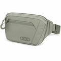 Sac banane unisexe vert armée avec fermeture éclair