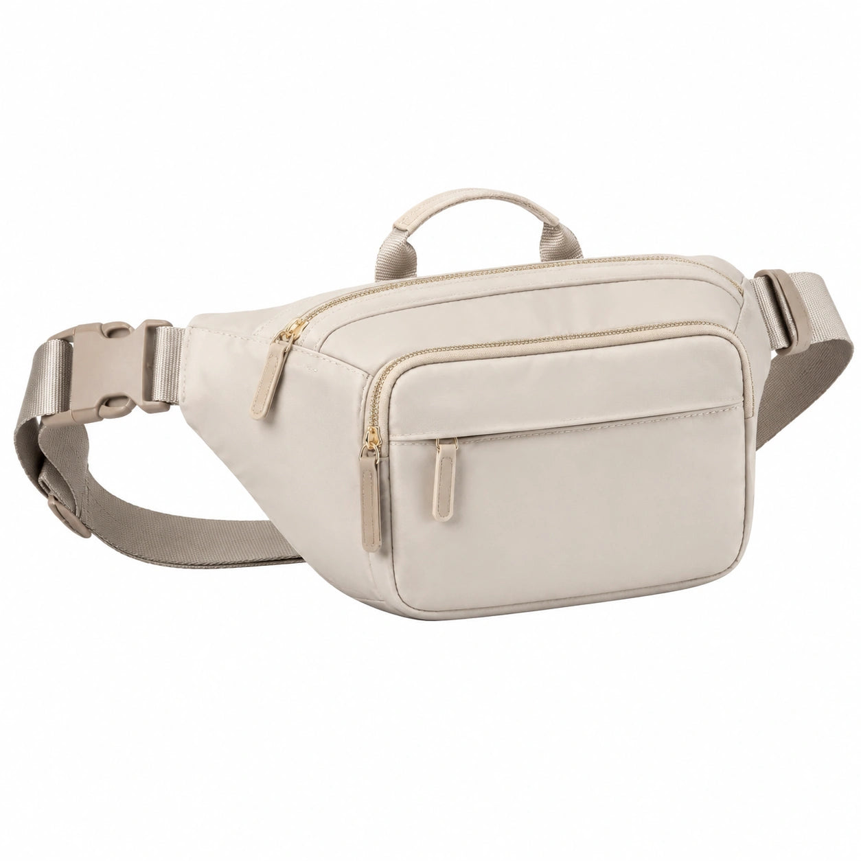 Sac banane décontracté vert olive avec bandoulière ajustable