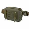 Sac Banane Multi-Poches avec Fermeture Éclair Beige