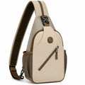 Sac à bandoulière compact vert et gris
