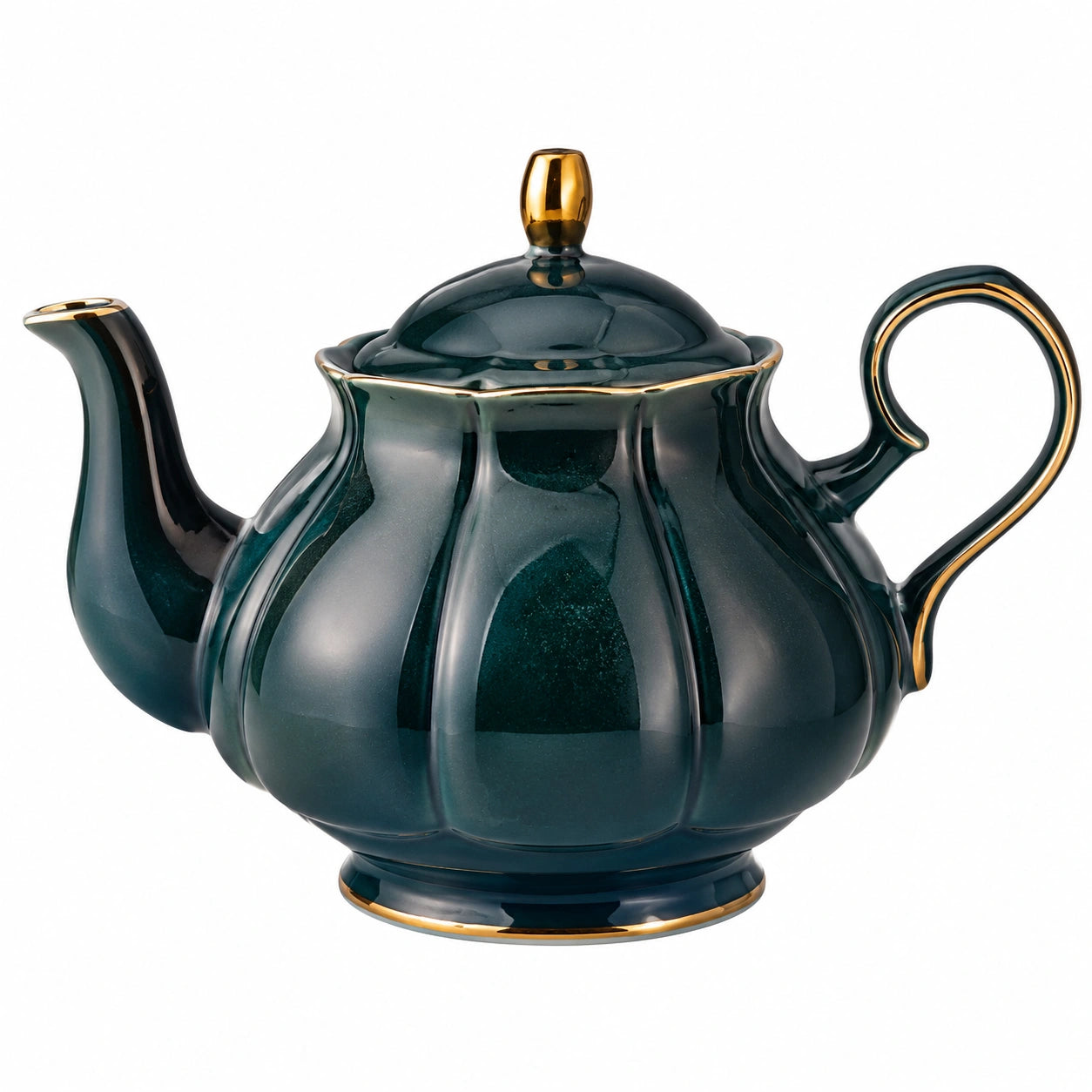 Théière classique ondulée vert clair 750ml