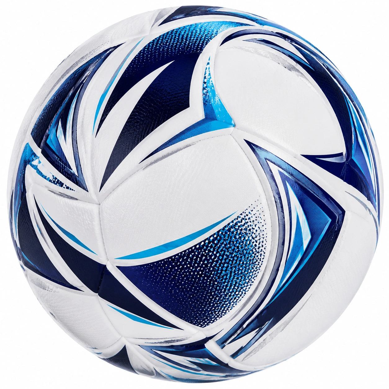 Ballon de Football Taille 5 Bleu et Blanc