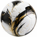 Ballon de football artistique noir/blanc/doré pour adultes
