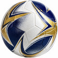 Ballon de Football Taille 5 Bleu, Blanc et Doré
