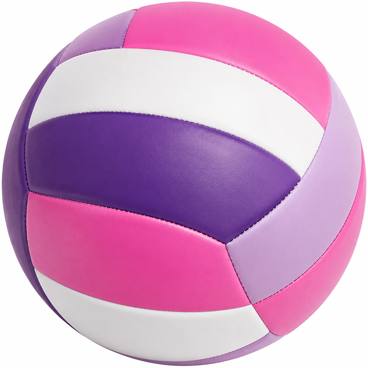 Ballon de volleyball rose, violet et blanc
