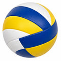 Ballon de volley bleu, jaune et blanc pour compétition