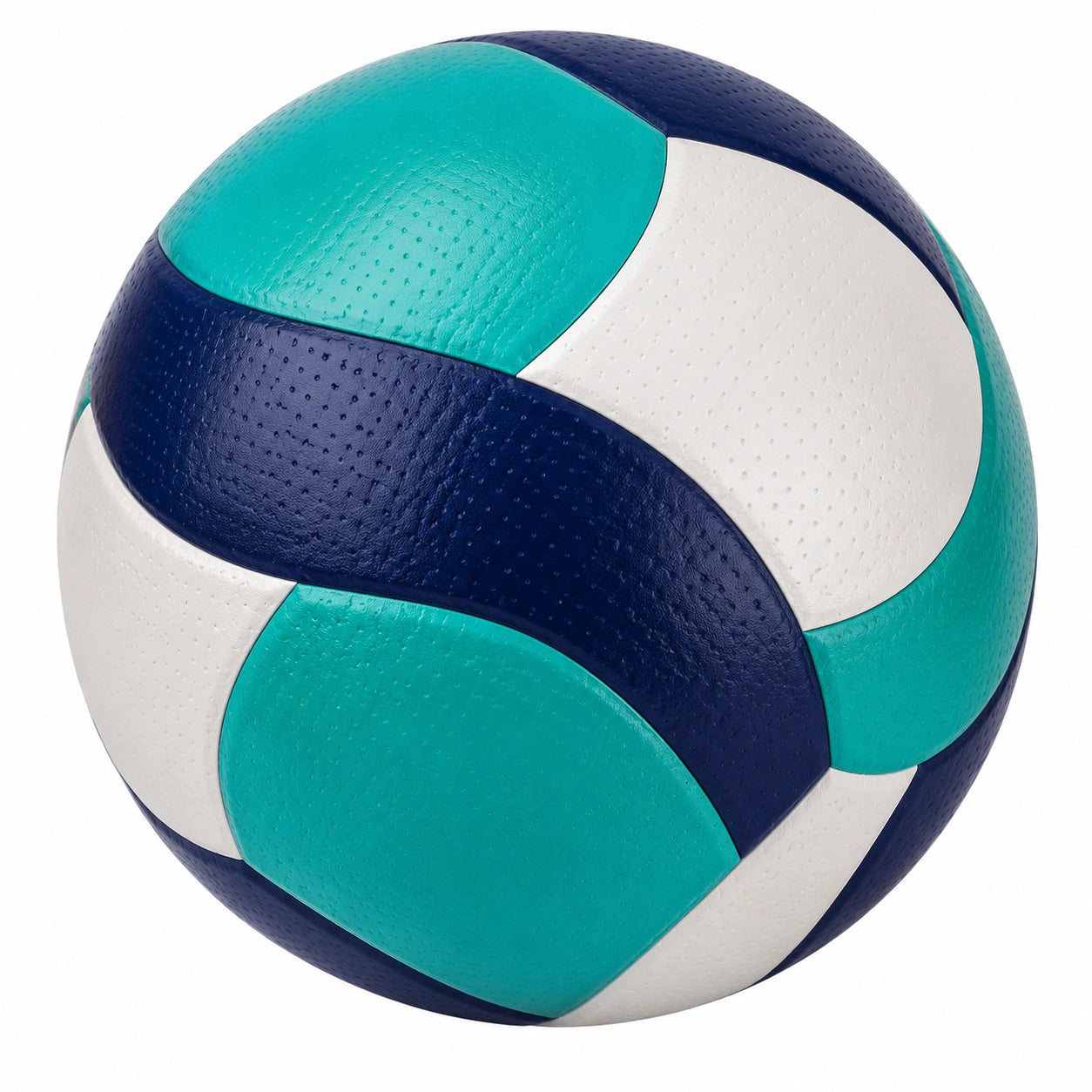 Ballon de volley turquoise et blanc pour extérieur et intérieur