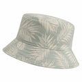 Chapeau Bob Motif Feuillage Vert d'Eau