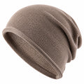 Bonnet slouchy tricoté marron pour adultes