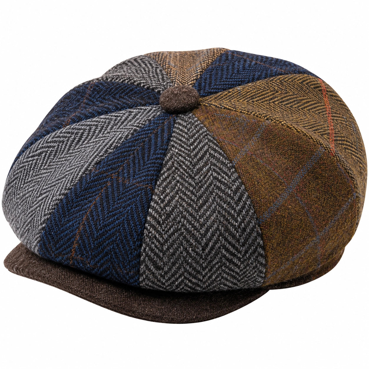 Casquette Gavroche Multicolore en Patchwork