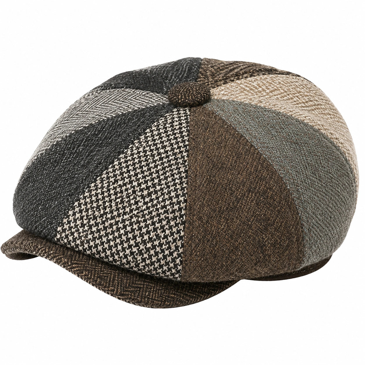 Casquette Gavroche Patchwork Multicolore Élégante