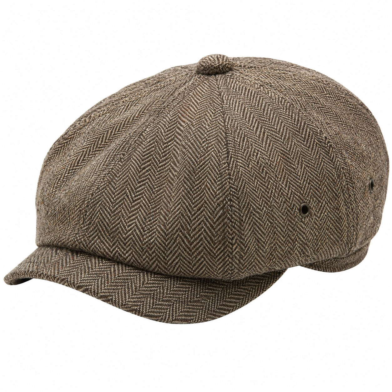 Casquette Gavroche Marron à Chevrons