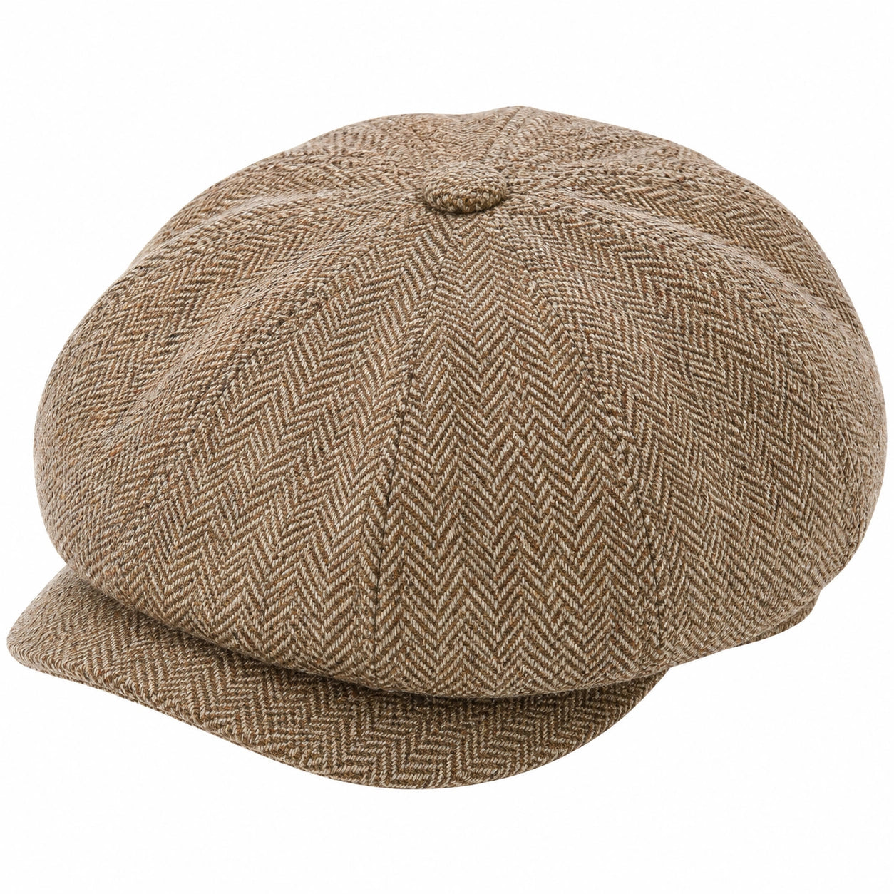 Casquette Gavroche à Chevrons Marron