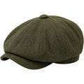 Casquette Gavroche à Chevrons Vert Foncé