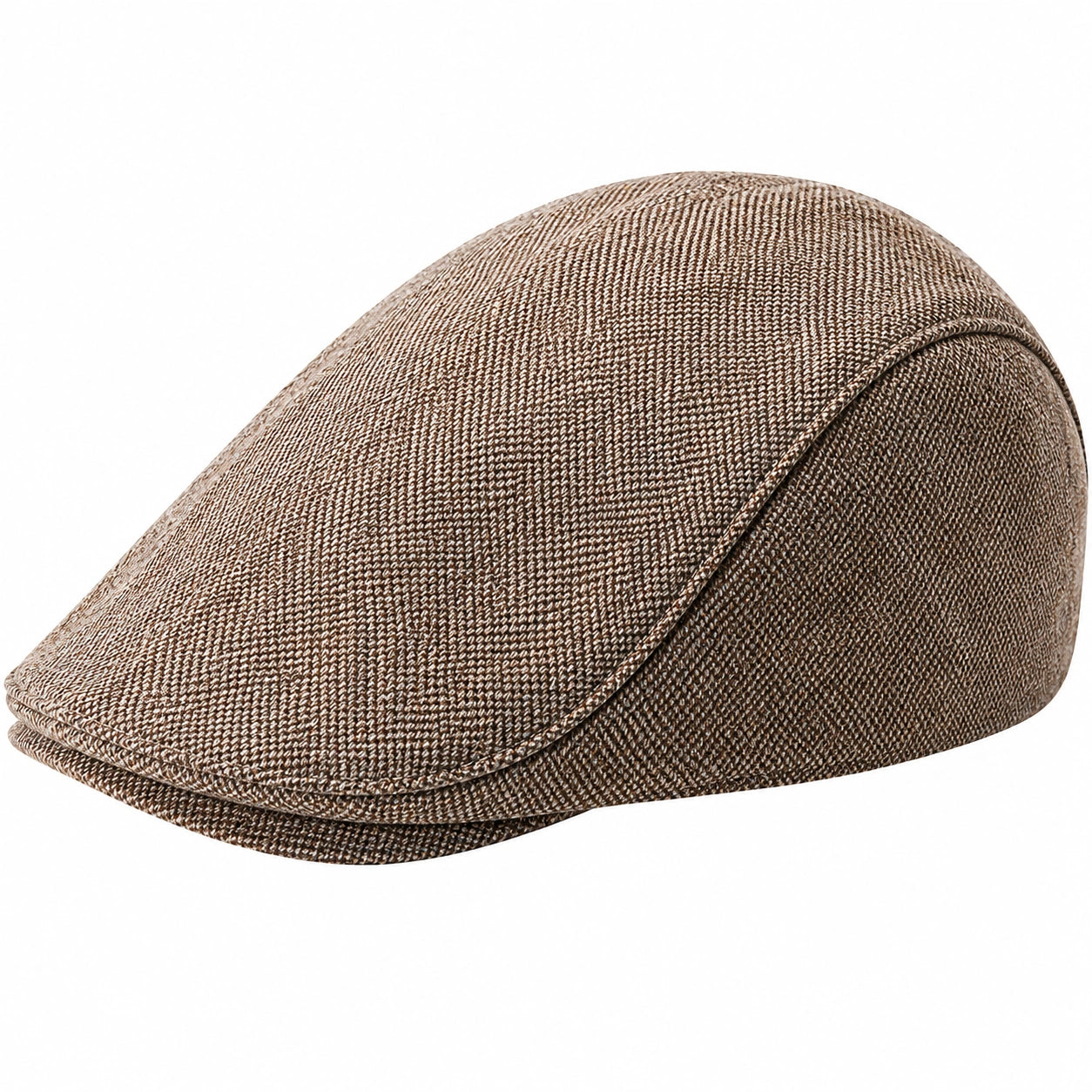 Casquette Plate Classique Homme - Marron