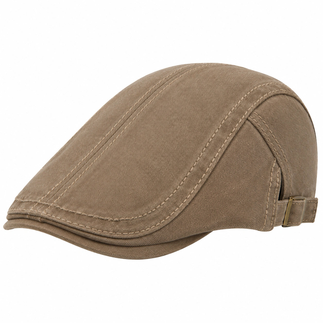 Casquette Plate Réglable Beige pour Adultes