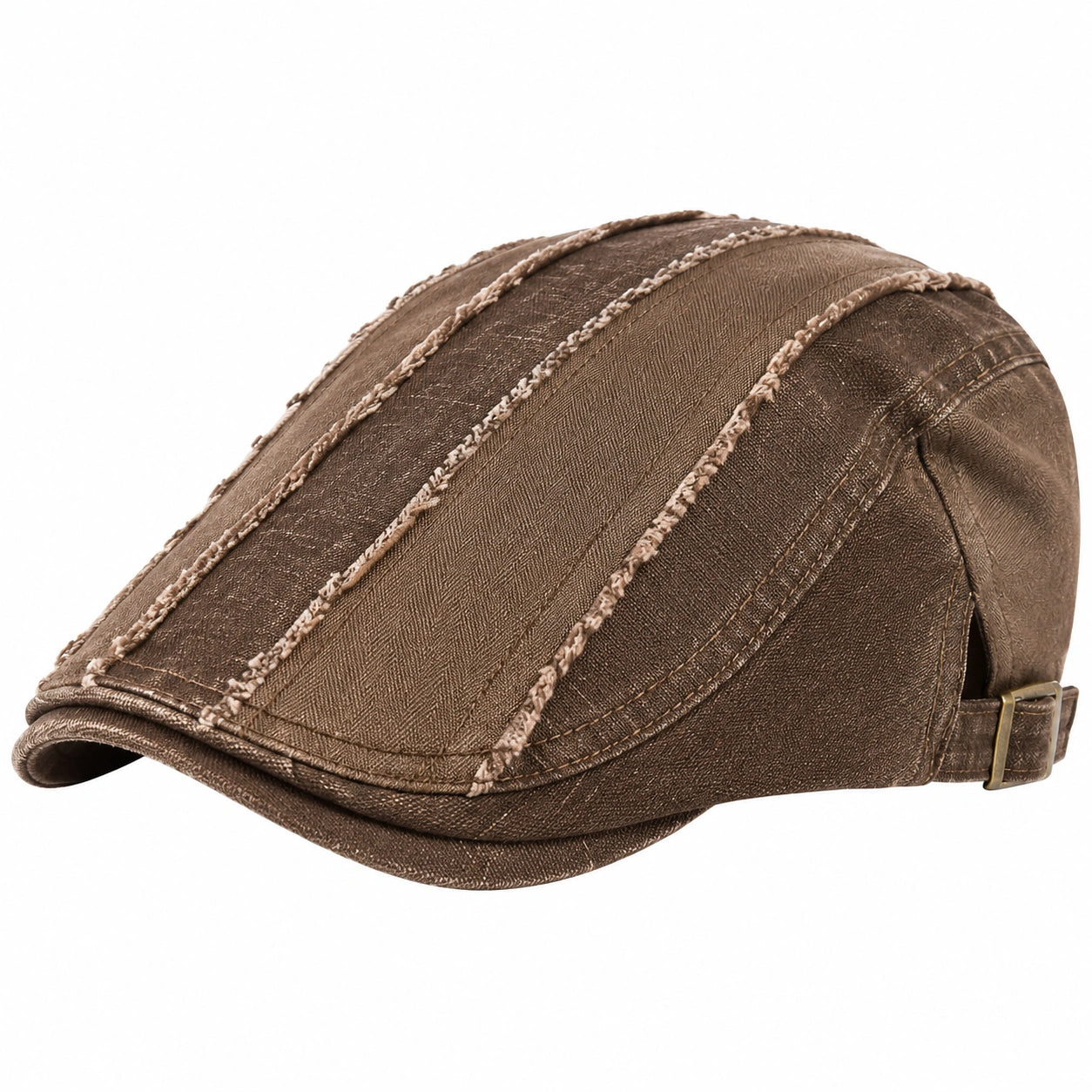 Casquette Unisexe Vintage Brun avec Sangle Ajustable