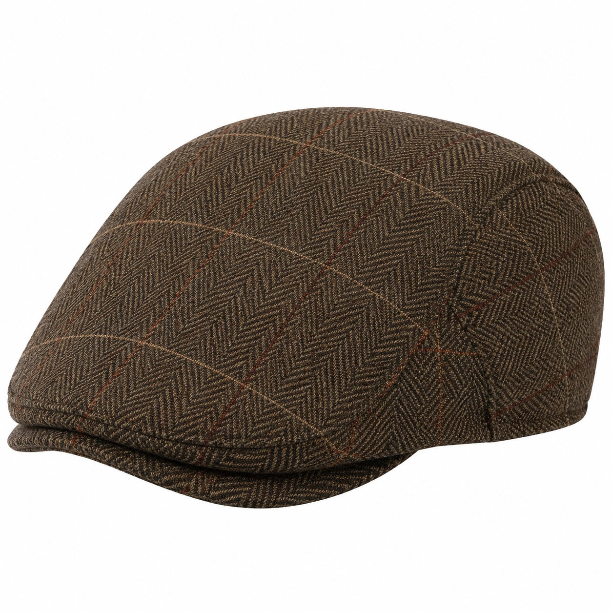 Chapeau Cowboy Classique avec Ceinture Tressée en Marron