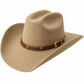Chapeau Cowboy Noir avec Détail Métallique