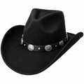 Chapeau Cowboy Marron avec Bande Tressée